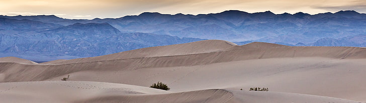 brown desert wallpaper screenshot, multiple display, landscape, HD wallpaper