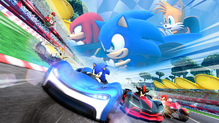 Kart racing, Team Sonic Racing, Sonic the Hedgehog, PlayStation 4, HD wallpaper