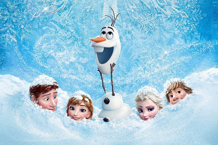 Disney Frozen characters, Movie, Anna (Frozen), Elsa (Frozen), HD wallpaper