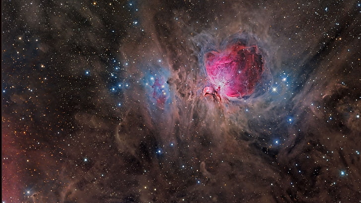 NASA, galaxy, stars, sky, nebula, planet, Orion Nebula, Messier 42, HD wallpaper