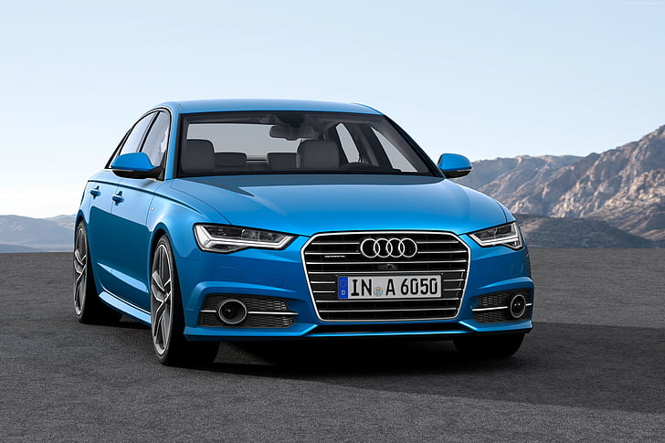 blue, Audi-A4, Frankfurt 2015, HD wallpaper