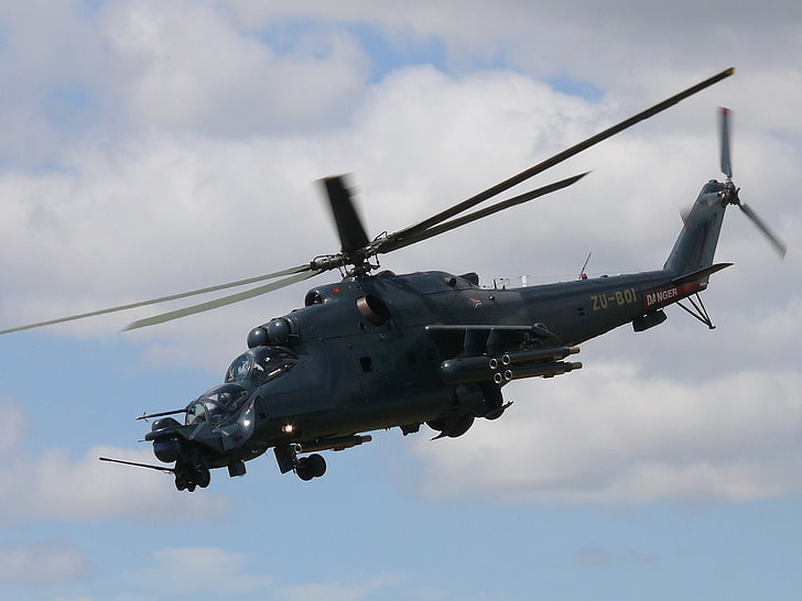 helicopters, military, Mil Mi-35, sky, transportation, air vehicle