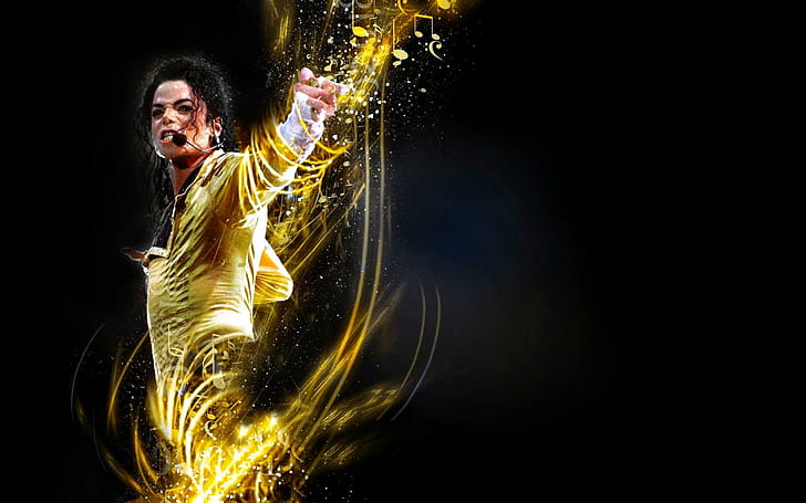 HD wallpaper: Michael Jackson Yellow Abstract Background, 2880x1800 |  Wallpaper Flare
