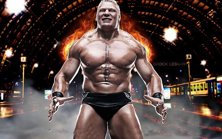 Brock Lesnar, wrestling, WWE, men