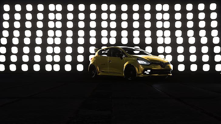 Forza Horizon 5, car, sports car, night, Renault, Renault Clio, HD wallpaper