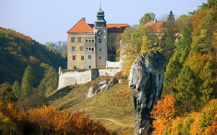 Pieskowa Skała, castle, Poland, Polish, built structure, architecture