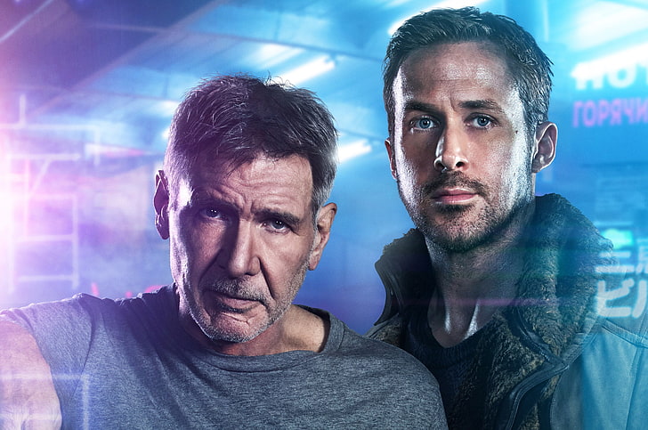 Officer K, Blade Runner 2049, Harrison Ford, Ryan Gosling, Rick Deckard, HD wallpaper