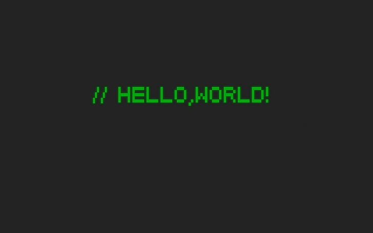 simple background, quote, minimalism, text, world, Hello World