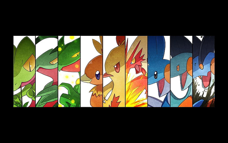 Pokémon, collage, multi colored, no people, art and craft, HD wallpaper