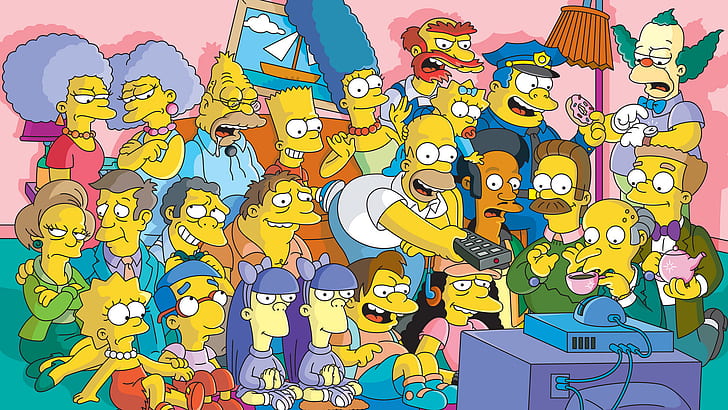 The Simpsons, Bart Simpson, Homer Simpson, Krusty The Clown, HD wallpaper