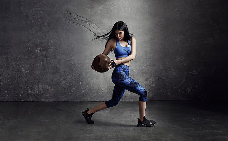 Fitness, Puma Fierce, Kylie Jenner, 4K, Photoshoot, HD wallpaper