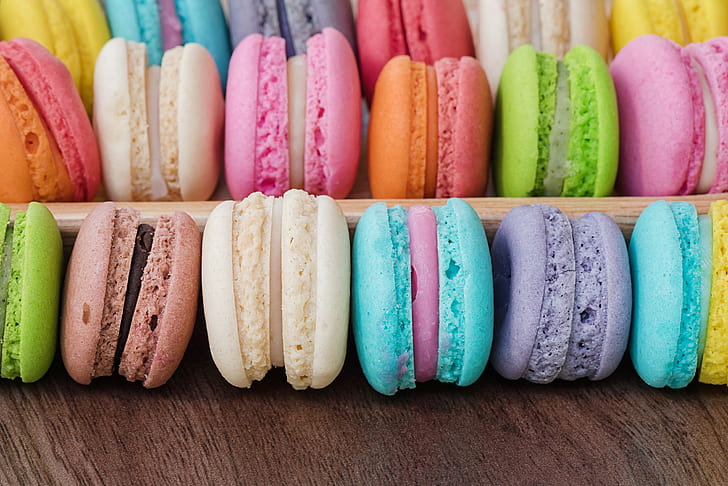 HD wallpaper: colorful, dessert, cakes, sweet, macaroon, french, macaron |  Wallpaper Flare