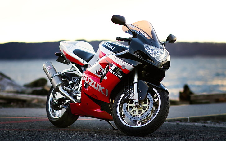 Suzuki GSX R1000 Red, red and white Suzuki sports bike, Motorcycles, HD wallpaper