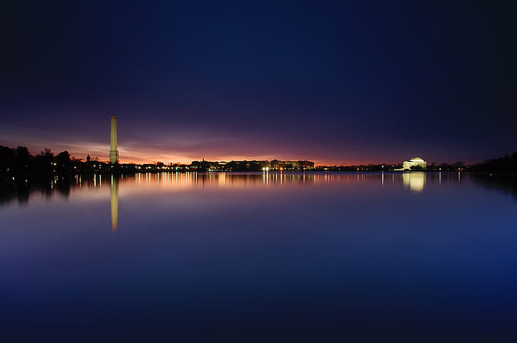 Washington, D.C., Washington Monument, capital, Tidal Basin, HD wallpaper