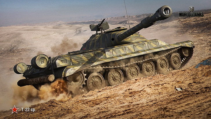 green battle tank illustration, WoT, Soviet, World of Tanks, Wargaming HD wallpaper