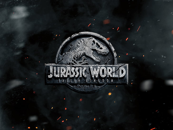 Jurassic World: Fallen Kingdom, 4K, poster, text, communication