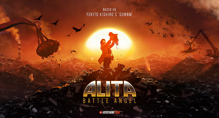 Alita Battle Angel Poster Fanart, HD wallpaper
