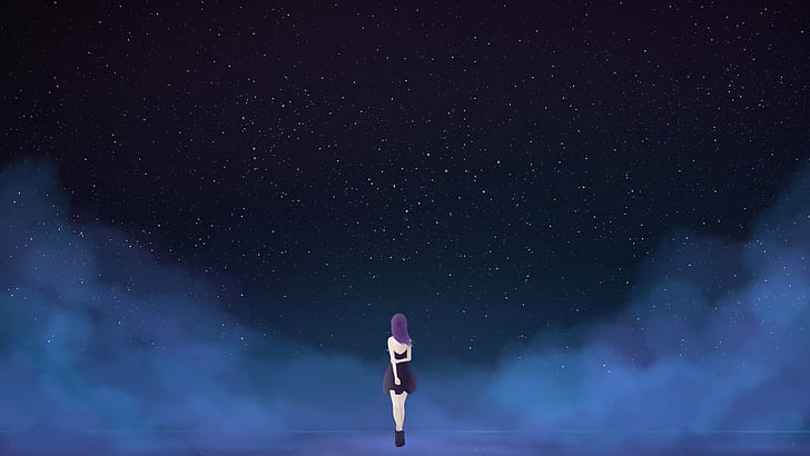 Lonely anime girl 1080P, 2K, 4K, 5K HD wallpapers free download ...