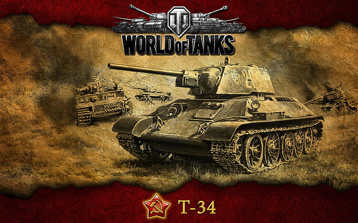 T-34 Tank, WoT, World of tanks, Soviet T-34 HD wallpaper