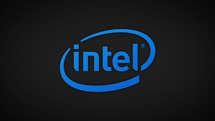Intel logo, CPU corporation, intel logo, HD wallpaper