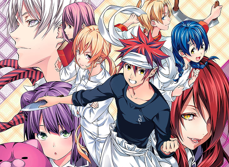 Anime, Food Wars: Shokugeki no Soma, Erina Nakiri, Hisako Arato, HD wallpaper