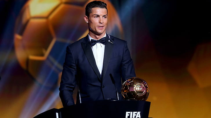 FIFA Ballon d'Or winner Cristiano Ronaldo of Portugal and Real Madrid accepts his award, christiano ronaldo