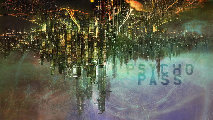Psycho Pass cover, Psycho-Pass, anime, reflection, water, no people, HD wallpaper