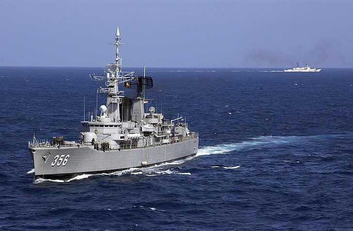 warship, Indonesian Navy, KRI Karel Satsuitubun, frigates, military, HD wallpaper