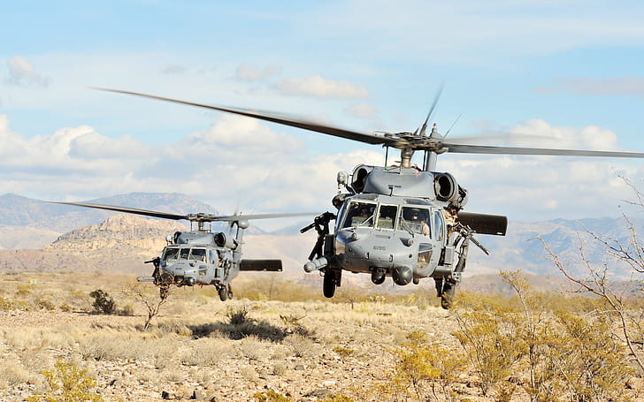 helicopters, soldiers, UH-60, Blackhawk, HD wallpaper