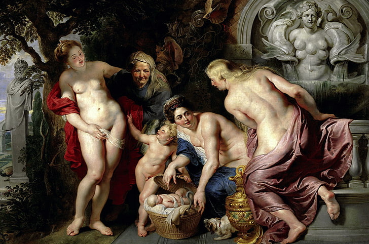 picture, Peter Paul Rubens, mythology, Pieter Paul Rubens, Of gersa and Pandroa Open Cart with Erichthonius, HD wallpaper