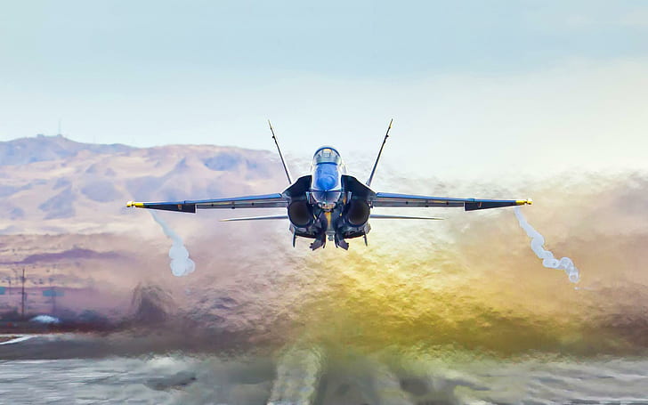 F18 hornet take off, jet fighter, aircraft, military, airforce