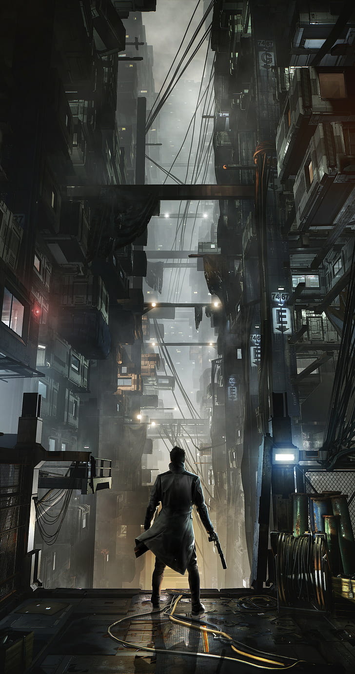 cyberpunk, Adam Jensen, Deus Ex: Mankind Divided, video games