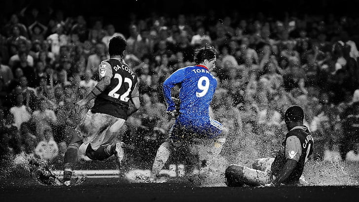 soccer player poster, Fernando Torres, Chelsea FC, sport, group of people