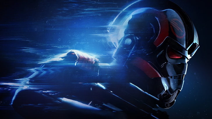 black and red robot movie character digital wallpaper, Star Wars Battlefront II