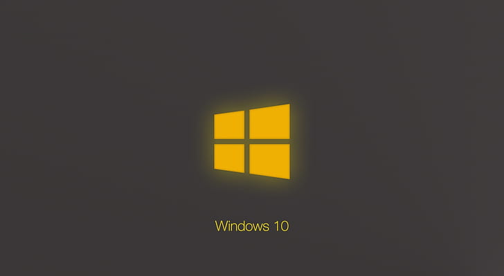 Windows 10 Technical Preview Yellow Glow HD wallpaper