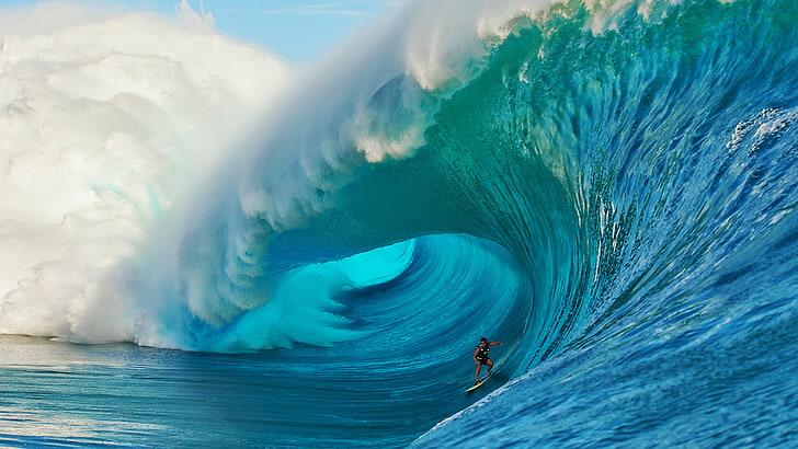 Surfing for Beginners Giant Wave Ocean Ultra HD Wallpapers for Desktop Mobile Phones and laptop 3840×2160
