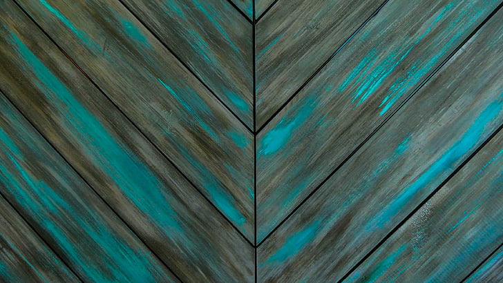 wall, wood, blue, paint, art, turquoise, texture, pattern, HD wallpaper