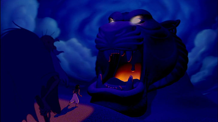 Aladdin, illuminated, night, horror, dark, spooky, fear, halloween, HD wallpaper
