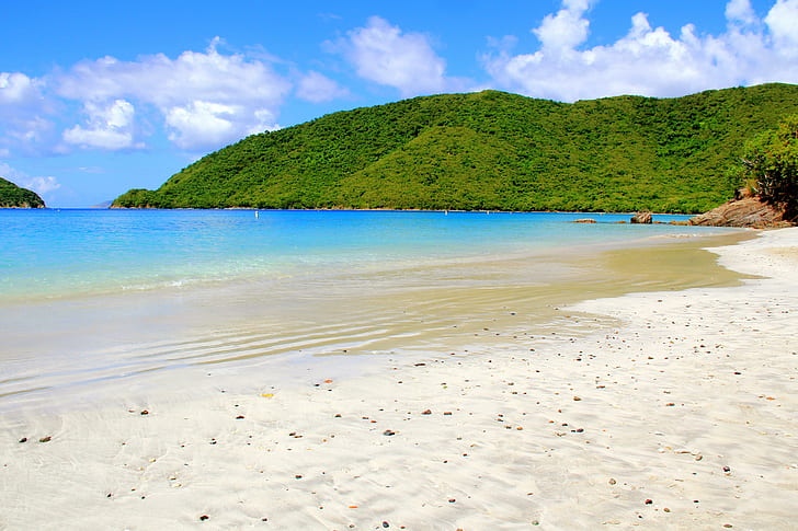 maho beach, island of saint martin caribbean, HD wallpaper