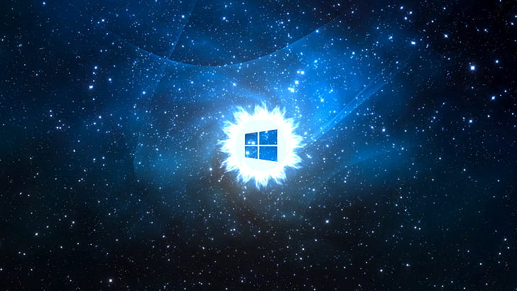 Windows 8 style, emblem, style mac os, space, operating system, HD wallpaper