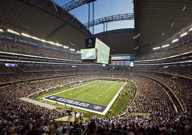 american football game field, stadium, fans, Texas, the audience, HD wallpaper