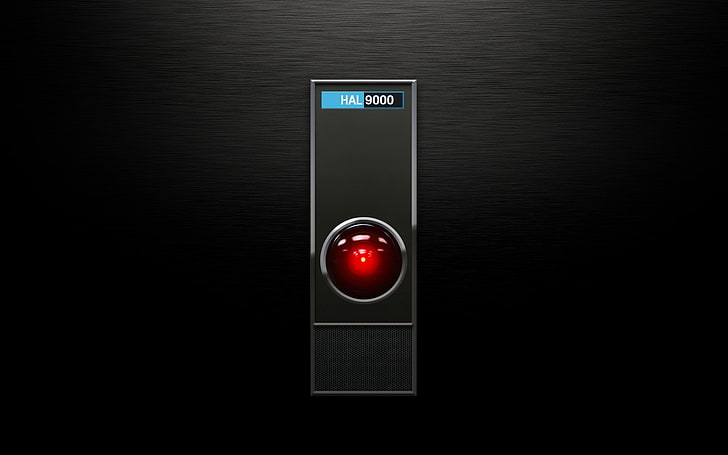 Hal 9000, 2001aspaceodyssey, black, computers, digitalart, fictional