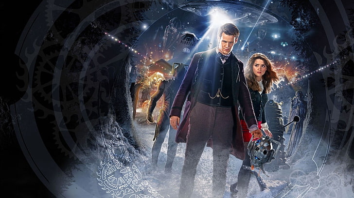 videogame wallpaper, The Doctor, Jenna Louise Coleman, Clara Oswald