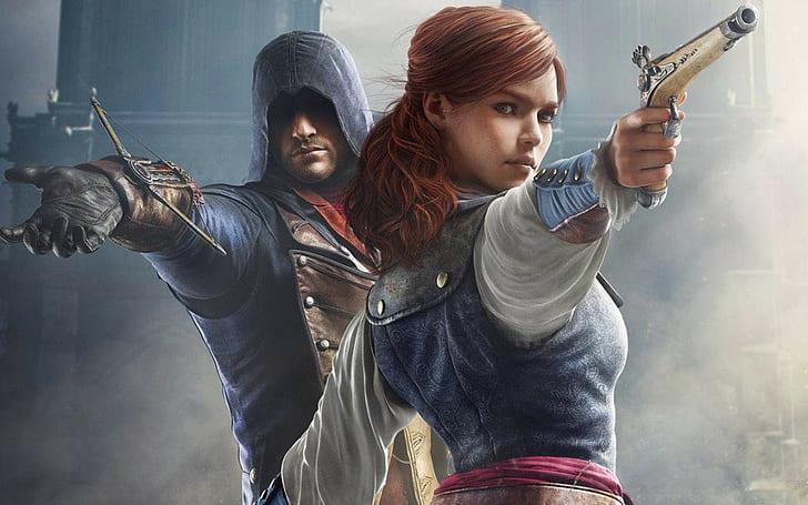 Arno Dorian, Assassins Creed: Unity, Elise (Assassins Creed: Unity), HD wallpaper