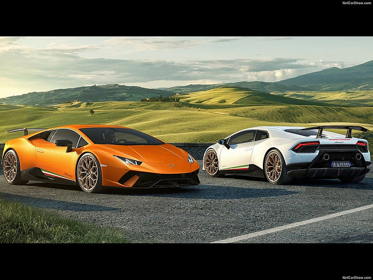 supercars, Lamborghini, Lamborghini Huracan, Lamborghini Huracan Performante, HD wallpaper