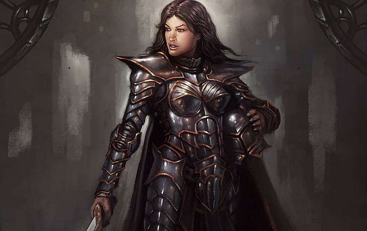 Fantasy Art, Armor, Knight, star trek female chracter