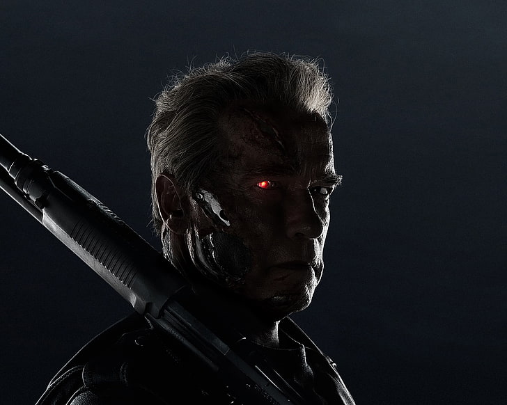 Terminator by Arnold Schwarzenegger, Terminator Genisys, cyborg, HD wallpaper