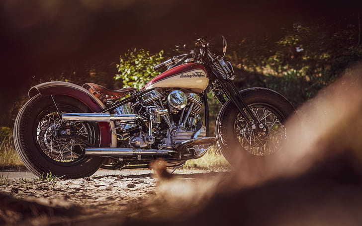 Custom, Motorcycle, Bobber, Thunderbike, By Thunderbike, Uncle Pan, HD wallpaper
