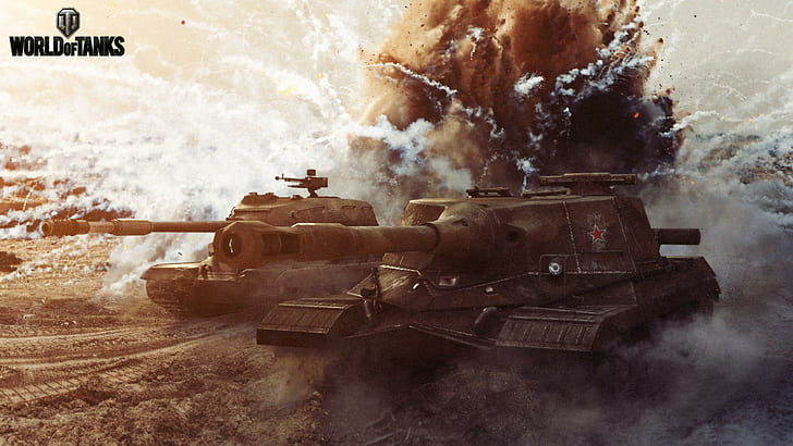 World of Tanks Tanks Object 268 and ST-1 Games 3D Graphics, tanks from games, HD wallpaper