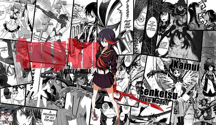 HD wallpaper: anime, anime girls, white skin, Kill la Kill, Matoi Ryuuko |  Wallpaper Flare